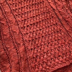 American Eagle Knit Burnt Orange Sweater